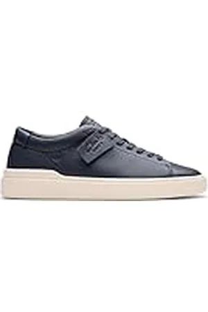 Clarks Mäns Craft Swift sneakers, marinblå läder, 9 UK, , 43 EU