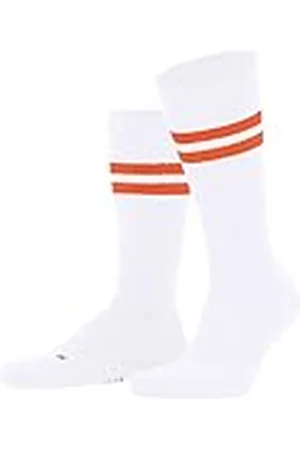 Falke Unisex strumpor Dynamic U SO bomull mönstrade 1 par, vit (White-Hibiscus 2082), 42–43, , 42-43 EU