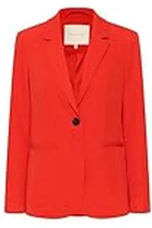 Kaffe Blazer Single Breasted Notch Lapel Regular Fit Jetted Pockets, , 36