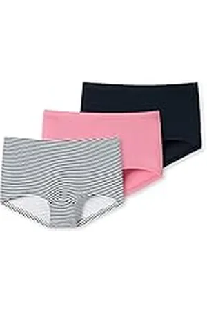 Schiesser Mädchen 3 PACK Unterwäsche Shorts weiches Bündchen - 95/5 Organic Bio Baumwolle - Größe 140 bis 176