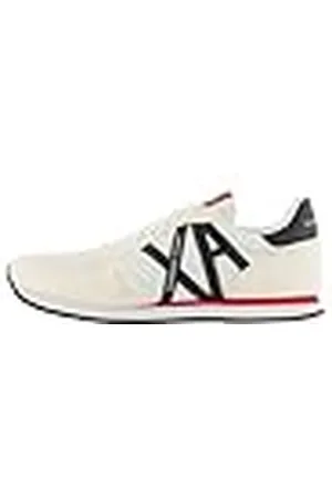 Armani Exchange Rio Side Logo, Herrskor, Op. White + Black, 40.5 EU, , 40.5 EU