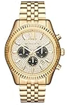 Michael Kors Lexington Herrklocka, kronografverk med armband i rostfritt stål eller läder