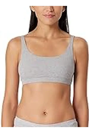Schiesser Organic Cotton-Pure Rib Bustier, grå-Mel_179880, 38, , 38