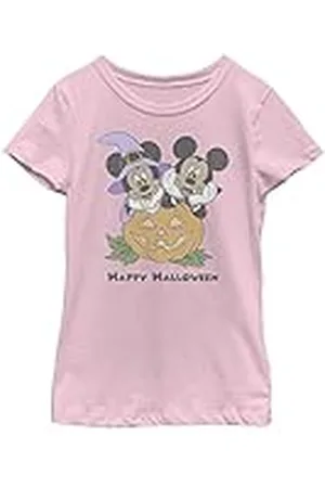 Disney Musse Mimmi Classic Happy Halloween Pumpkin Girls standard-t-shirt, ljusrosa, X-small, , XS