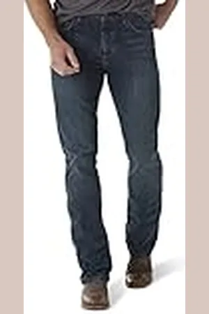 Wrangler Jeans, retro, smal passform, boot cut, gröna jeans, 38W / 30L