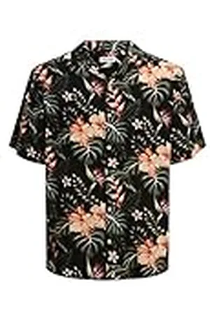 JACK & JONES JACK&JONES PLUS Herr JJEJEFF Resort FLORAL skjorta SS PLS SN skjorta, , 4XL
