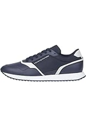 Tommy Hilfiger Herr Runner EVO Seasonal Mix (FM0FM05305) lågtopp sneakers, blå (ökenhimmel), 6,5 UK, , 40 EU