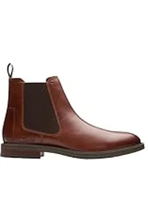 Clarks Premium herr Jaxen Easy Chelsea Boot, Tan Leather, 8,5 UK, , 41 EU