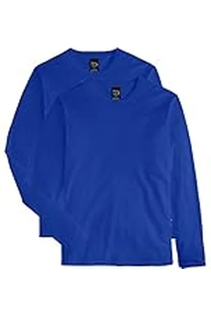 Hanes Långärmad premium-t-shirt för män (förpackning med 2), XL