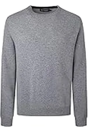 Hackett Herr Merino Cash Mix Crew Tröja, , XL