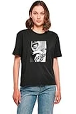 miss tee Dam t-shirt läpp tatuering te, avslappnad t-shirt med fronttryck, oversize passform, storlekar XS – 5XL, , S