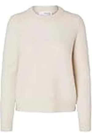 SELECTED SLFSIA RAS LS KNIT O-NECK NOOS, , M