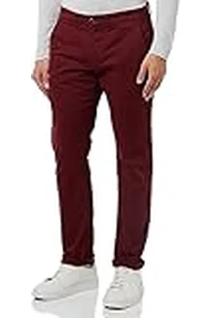 Camel Active Herr slim fit chino, röd, 34W x 34L