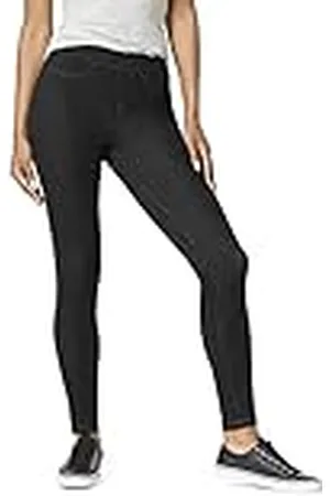 HUE Dam Curvy Fit Essential Denim leggings strumpor, svart, liten