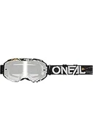 Oneal Motocross Brille B-10 Attack, Silver Verspiegelt, Schwarz weiß, 6029-101
