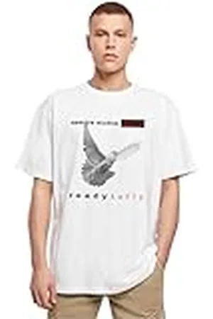 Mister Tee Upscale unisex t-shirt Ready to Fly oversize Tee unisex t-shirt med tryck, överdimensionerad passform, bomull – tryck t-shirt, grafisk t-shirt, , M