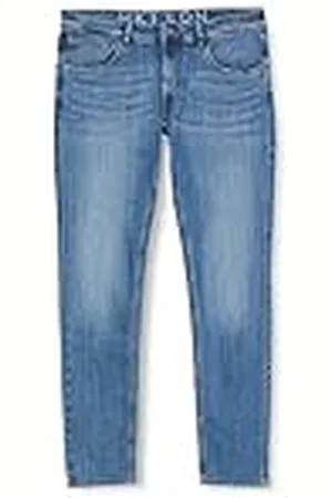 Hackett Herr Hkt Core Lt WSH denim smala jeans, , 40W(tillverkarens storlek 30)
