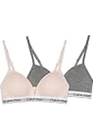 Calvin Klein CK JEANS flickor 2-pack TRIANGLE G80G800741 Triangel, Rosa (Silverpion/Gråheather) 14-16, , 14-16 År