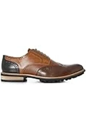 Joe Browns Mäns blandade läderbrogues ankelstövel, Tan Multi, 7 UK, , 39.5 EU