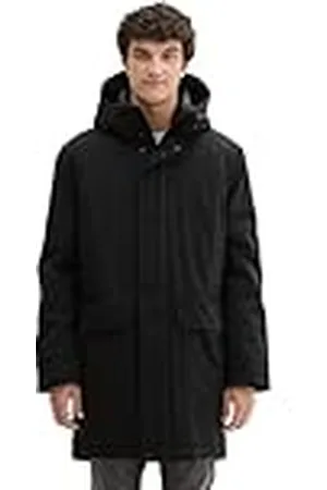 TOM TAILOR Herr 1044634 Parka, 2999-svart, M, , M