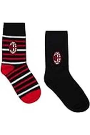 AC Milan Officiell logotyp strumpor 2 par, , 31-34