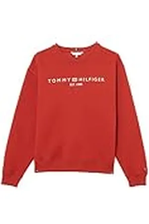 Tommy Hilfiger Dam MDRN REG CORP LOGO C-NK SWTSHRT WW0WW39791 pullover tröja, mörk magma, L, , L