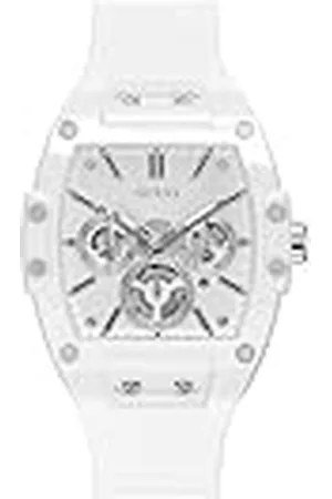 Guess Herrtrend avslappnad tonneau diamant 43 mm klocka, , armband