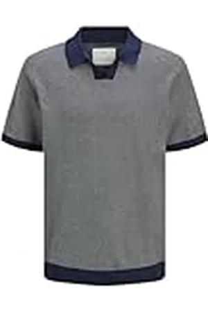 JACK & JONES Herr Jprcceaston Knit delad hals Ss Pls, , 4XL
