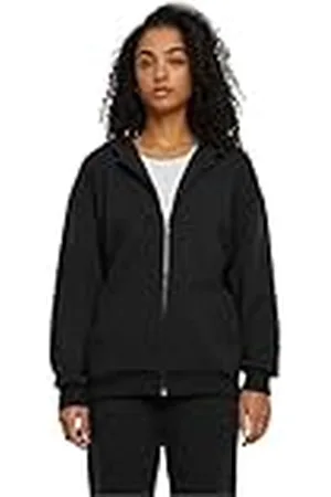 Urban classics Dam Cozy oversized huvtröja med huva med dragkedja, , 4XL