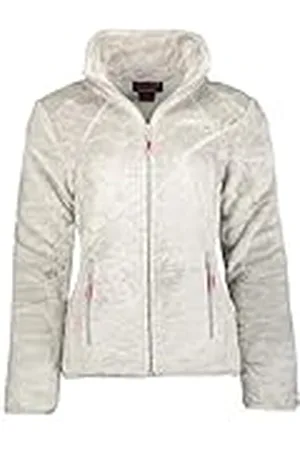 Geographical Norway Universum dam varm fleece för dam varm dragkedja dragkedja jacka höst vinter vår varma dam - långärmad tröja mjuk päls komfort utomhus ( S), , S