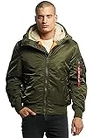 Alpha Industries MA-1 Bomberjacka med huva för män