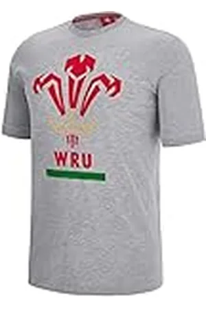 macron WRU Merch Ca Lf bomull poly t-shirt tryck Gry Mel Ss fjäder, , M