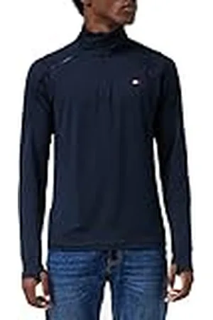 Tommy Hilfiger Herr trim L/S Hybrid underställ stickade toppar, ökenhimmel, L, , L