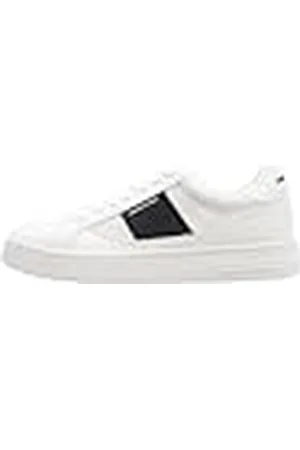 Armani Exchange Mäns London sneakers, av vit + DEEP NAVY, 43 EU, , 43 EU