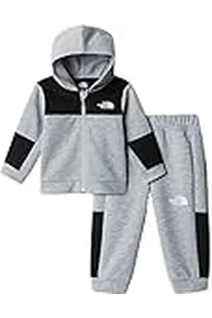 The North Face NF0A877HDYX Baby Easy FZ Unisex Barn Träningsoverall TNF Ljusgrå Heather Storlek 18M, , 18 mesi