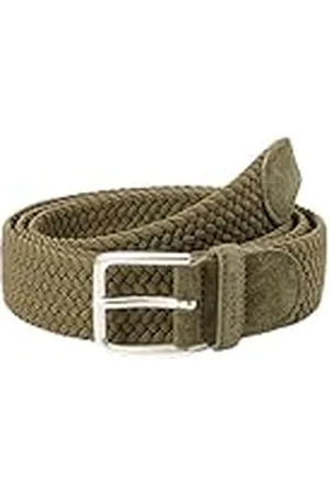 GANT Elastiskt flätat bälte för män, junipergrön, standard, , one size