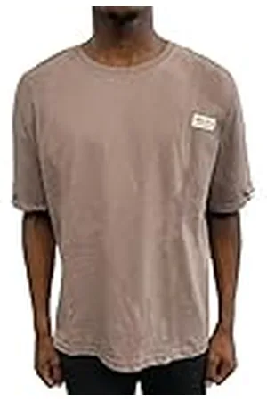 Alpha Industries Organics OS Roll-Up T-shirt för män, kortärmad t-shirt, 628-organisk brun, , L