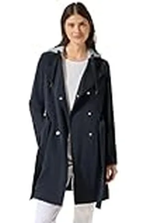 CECIL Dam B101210 trenchcoat med huva, blå, XXL, , XXL