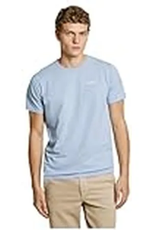 Pepe Jeans Herr ORIGINAL BASIC 3N T-shirt, blå (ljus lamor blå), XL, , XL