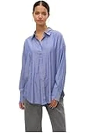 VERO MODA Vmnora Ls Oversize Shirt WVN Ga Noos, , L