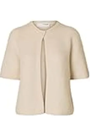 SELECTED Slfsia Ras 2/4 ribbstickad kofta Noos, , XS
