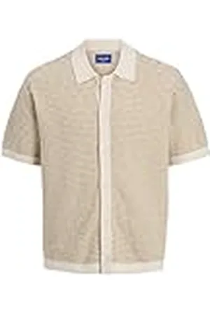 JACK & JONES Jorparos Jacquard stickad Ss Polo, , S