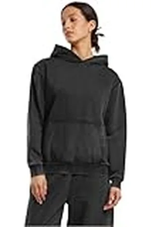 Build Your Brand Damhuvtröja Ladies Vintage Heavy Hoody, avslappnad huvtröja för kvinnor i tvättad design, storlekar XS – 5XL, , L