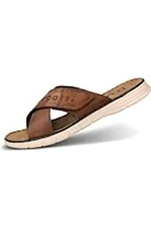 Bugatti Herr Sommer Pantoletten aus Leder und Textil, , 40 EU