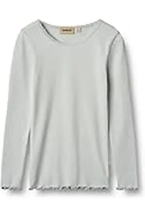 WHEAT Flicka Rib T-shirt långärmad Reese Oeko-Tex standard, , 140