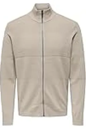 Only & Sons Onsmalik Reg 12 stift dragkedja kofta stickad, , 3XL