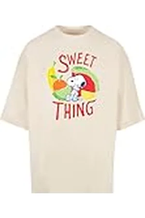 Merchcode Peanuts T-shirt för män – Sweet thing Huge Tee, överdimensionerad passform, 100% bomull, XL, , XL