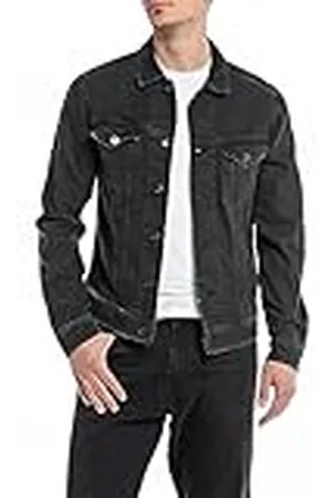 Replay Jeansjacka för män med stretch, , XS
