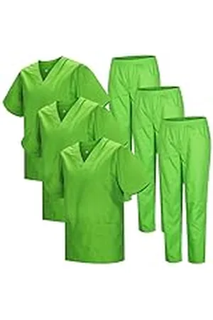 MISEMIYA Förpackning x 3 set - unisex sanitära uniform medicinsk sanitära uniformer sanitära set 3-817-8312, , 3XL