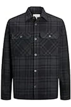 JACK & JONES Jprraymond Melange Check Overshirt Ls Sn skjortjacka, , XS